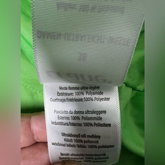 Crane Vest Full Zip  Black Green Ultra Light Woman’s Size 38 EU/ S-M US - Picture 8 of 9